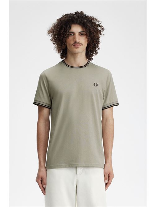 t-shirt bordino Fred Perry | M1588U84